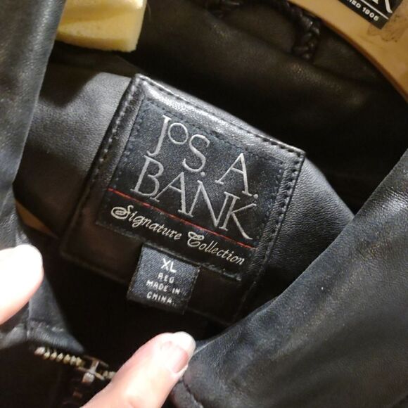 Jos Bank Leather Jacket Size XL - Picture 10 of 11
